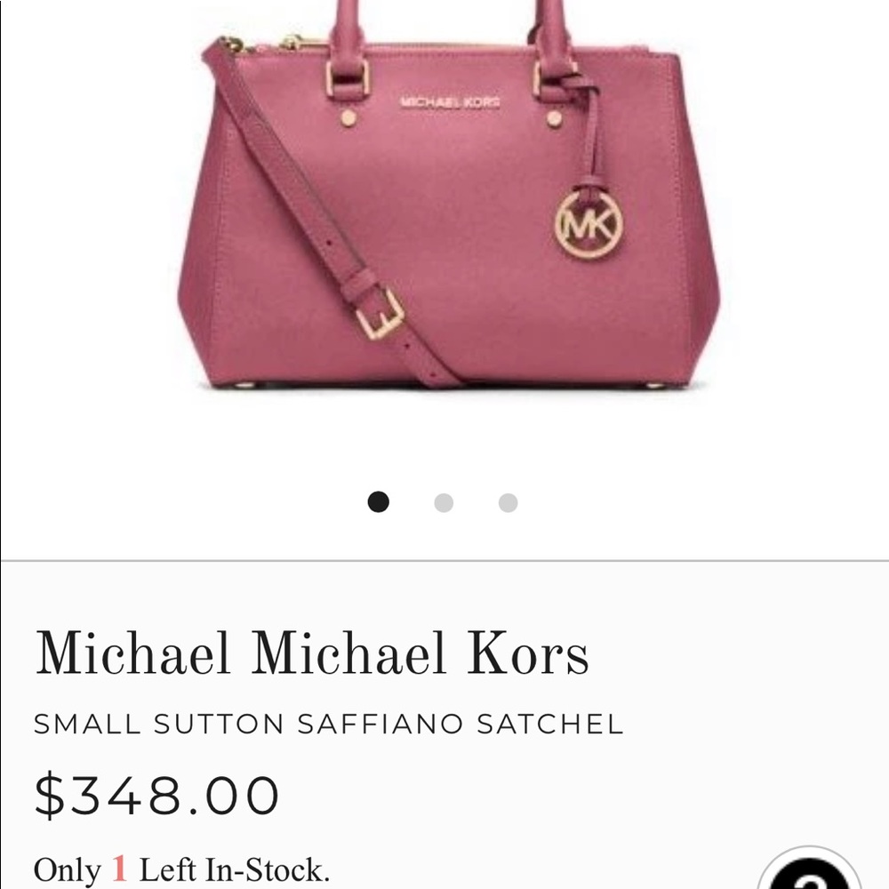 SOLD Michael Kors small Sutton saffiano bag - Picture 11 of 11